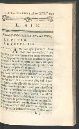 Vingt-troisieme entretien.