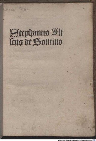 Sententiarum variationes sive synonyma : Mit Widmungsvorrede des Autors an Johannes Meliorantius