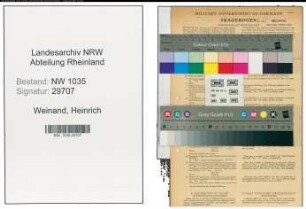 Entnazifizierung Heinrich Weinand , geb. 01.01.1904 (Kaufmaennischer Angestellter)