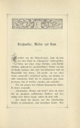 Großmutter, Mutter und Kind