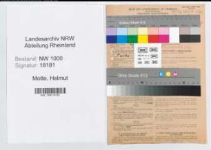 Entnazifizierung Helmut Motte, geb. 20.06.1909 (Landwirt)