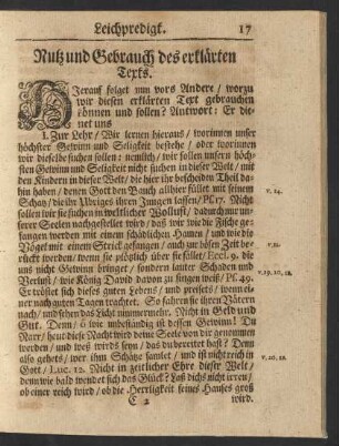 Nutz und Gebrauch des erklärten Texts.