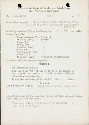 Meyer, Hildegard