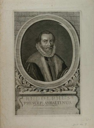 "RUDOLPHUS PRINCEPS ANHALTINUS" - Rudolph, Fürst von Anhalt