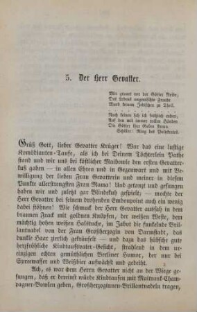 5. Der Herr Gevatter