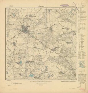 2042 (alte Nr.: 673) Gnoien, Meßtischblatt (4cm - Karte)