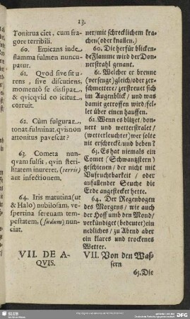 VII. De Aquis