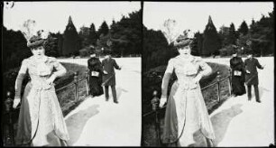 Paris. Louise Mayer im Bois de Boulogne