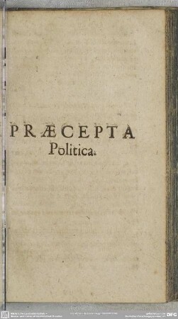 Praecepta Politica