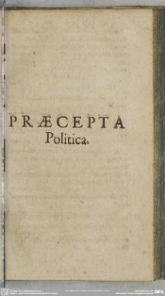 Praecepta Politica