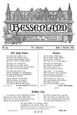 No. 21, 1. November 1901