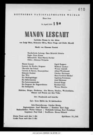 Manon Lescaut