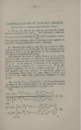A generalization of Taylor's theorem.