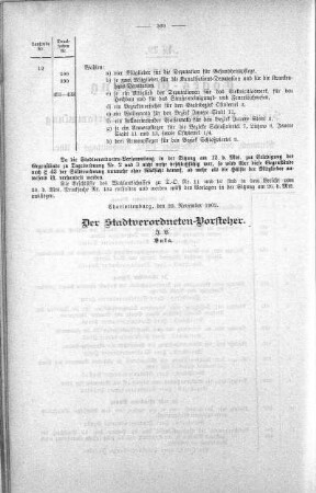 No. 29. (424 bis 434.), 26. November 1902