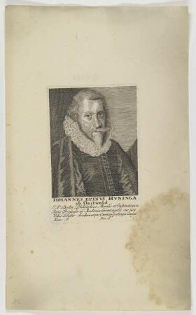 Bildnis des Iohannes Epinvs Hvninga ab Oostwold