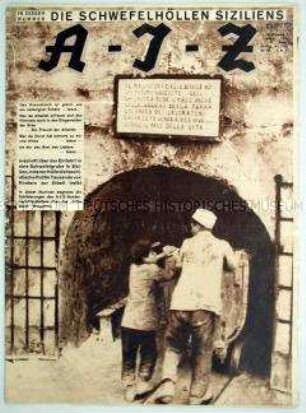 Proletarische Wochenzeitschrift "A-I-Z" u.a. über die Lage im faschistischen Italien