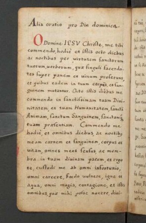 Alia oratio pro Die dominica.