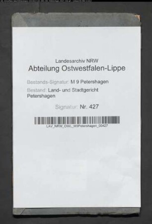 Teilung der Gemeinheit Nordholz bei Südfelde