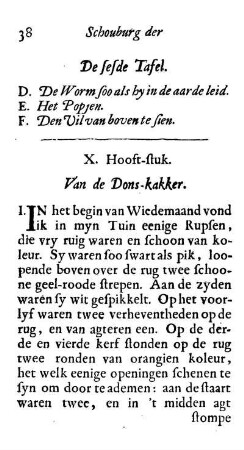 X. Hooft-stuk. Van de Dons-kakker