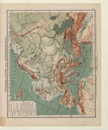 Europa, Fluss- und Gebirgskarte