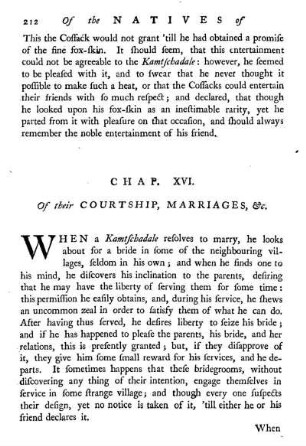 Chap. XVI. Of their courtship, marriages etc.