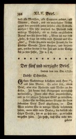 Der fünf und vierzigste Brief