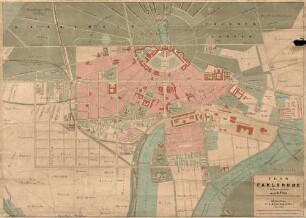 Situationsplan der Stadt und Umgebung