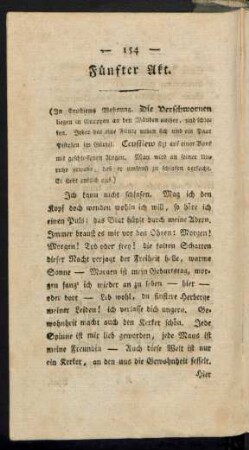 Fünfter Akt [i.e. Aufzug].