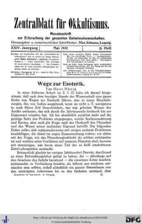 11. Heft (Mai 1931)