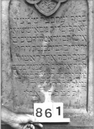 Grabstein 861 (Detailaufnahme)
