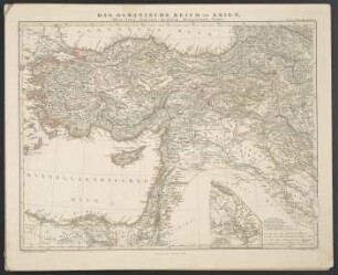 Das Osmanische Reich in Asien (Klein-Asien, Armenien, Kurdistan, Mesopotamien, Syrien) [Hand-Atlas über alle Theile der Erde nach dem neuesten Zustande und über das Weltgebäude]