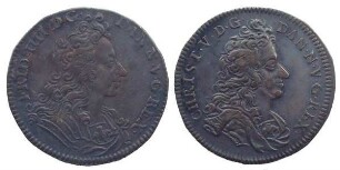 Silberabschlag eines Dukaten ohne Jahr, König Frederik IV (1699 - 1730)