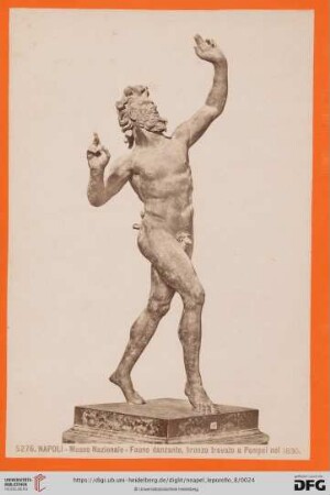 5276. NAPOLI - Museo Nazionale - Fauno danzante, bronzo trovato a Pompei nel 18330
