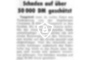 Schaden auf über 50000 DM geschätzt