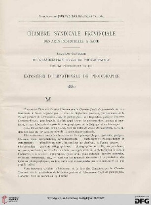 Supplément au Journal des Beaux-Arts. 1880