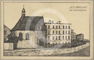 Ansicht der Martinskirche Breslau