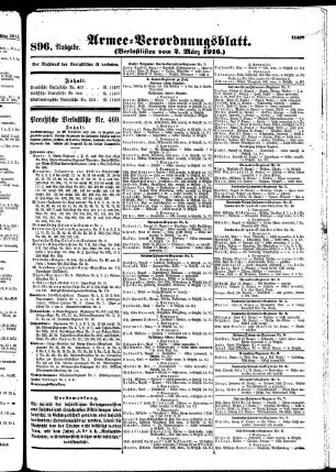 896. Ausgabe. Donnerstag, 2. März 1916