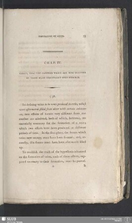 Chap. IV. Proofs, that the cavities which are now occupied by veins were originally open fissures