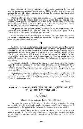 185-189, Psychothérapie du groupe, D. Gonin