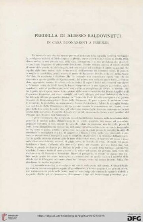 30: Predella di Alessio Baldovinetti : in Casa Buonarroti a Firenze