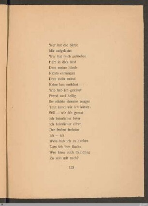 Wer hat die bürde