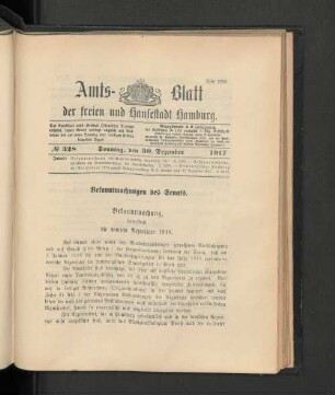 No. 328, 30. Dezember 1917
