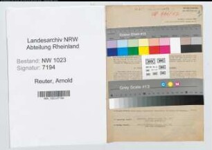 Entnazifizierung Arnold Reuter , geb. 05.08.1893 (Kaufmann)