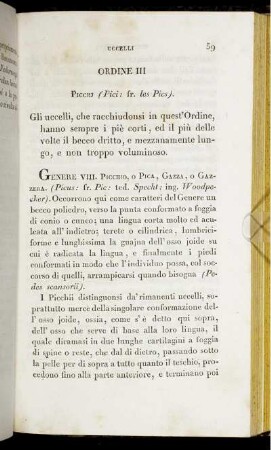 Ordine III. Picchj (Pici: fr. les Pics).