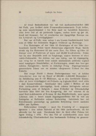 III. Det polske Folks Forhistorie og Særegenhed