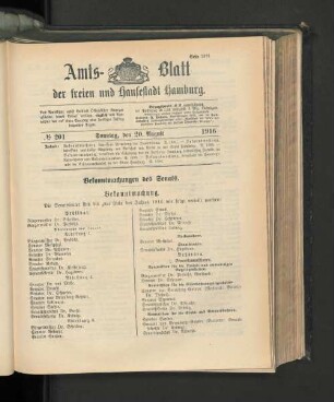 No. 201, 20. August 1916