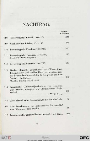 Nachtrag (Nr. 508-527)