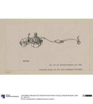Satzungen des Deutschen Kunst-Vereins (Auszug. Notariats-Register)