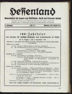 Heft 7/8, Juli/August 1934
