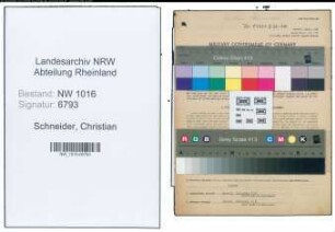 Entnazifizierung Christian Schneider , geb. 22.02.1904 (Verw.sekretaer)
